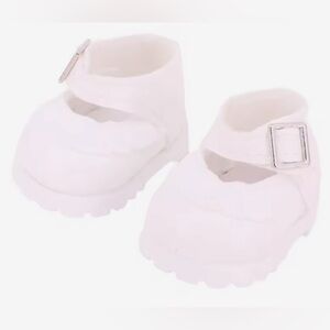 White Labubu Shoes with Buckle